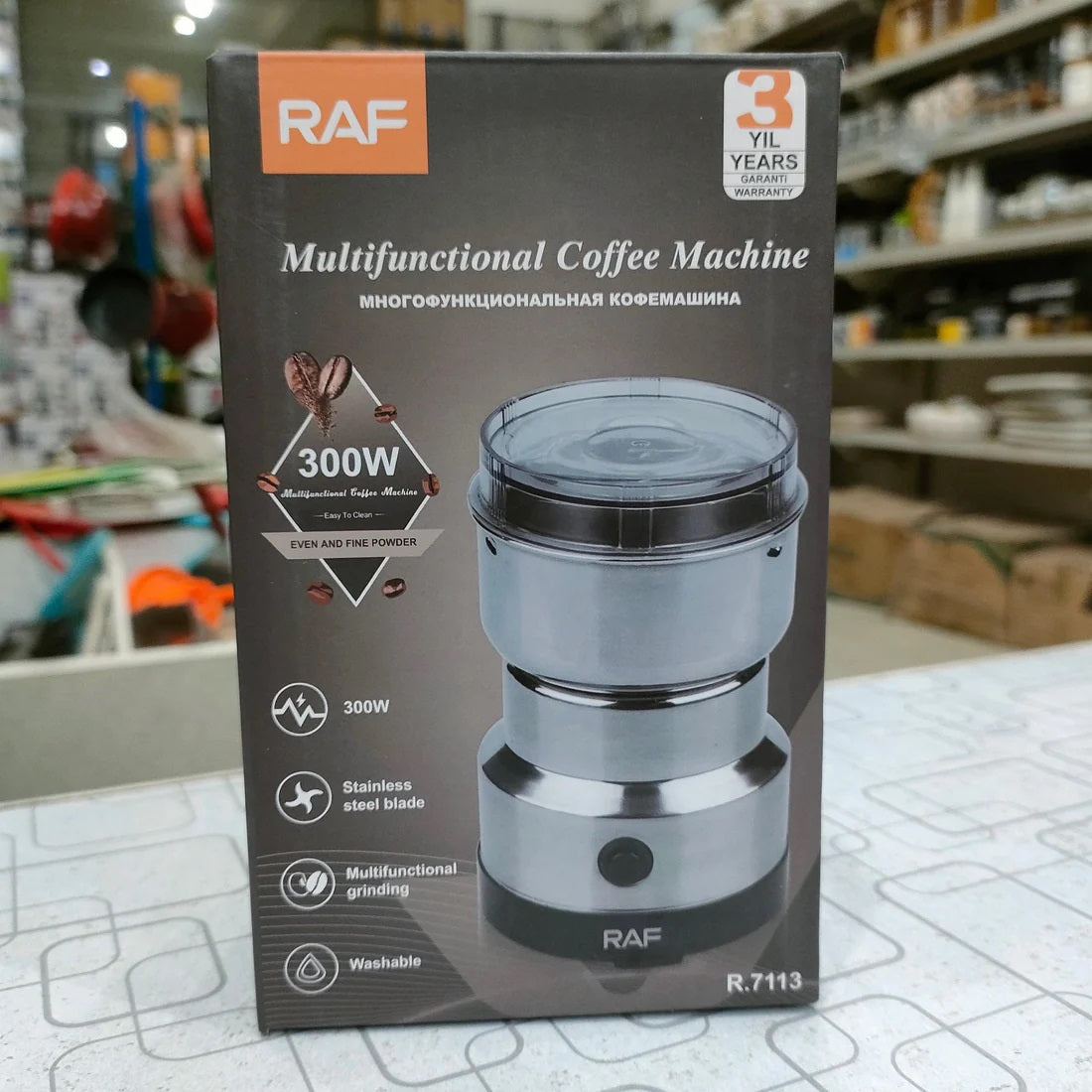 RAF Masala Grinder Heavy Duty Home Use Coffee Grinder Automatic Coffee Bean Grinder