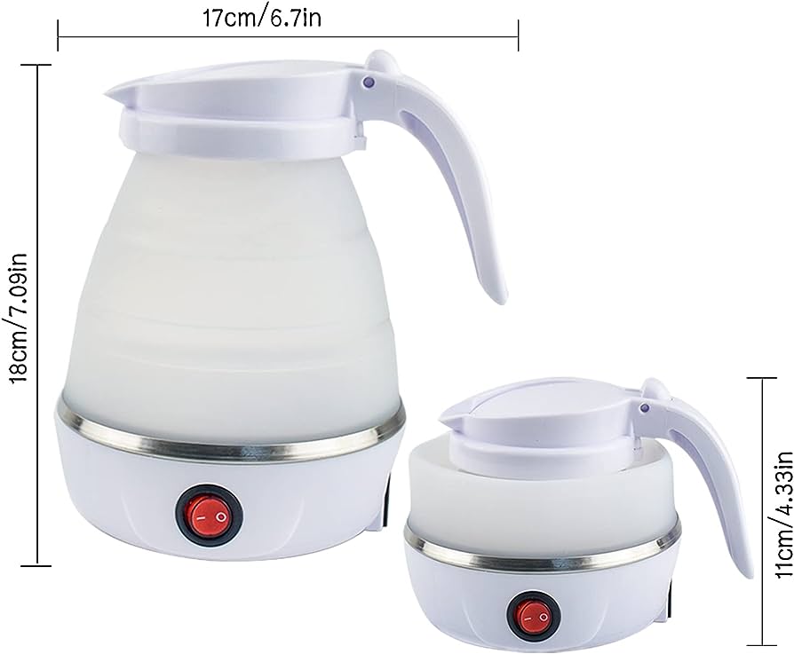 Travel Collapsible, Portable, Foldable Electric Kettle - 600ML